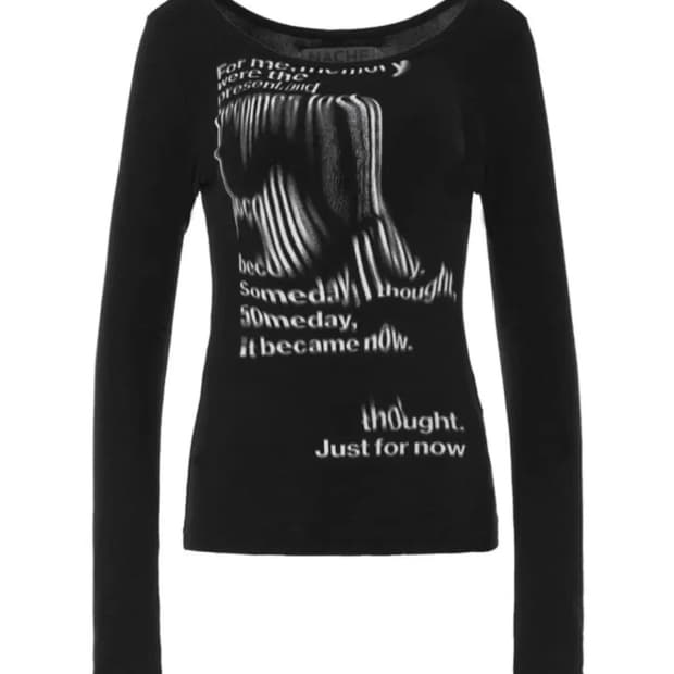 나체 롱슬리브 블랙 1사이즈