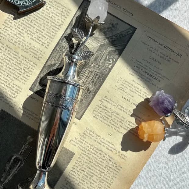 빈티지 실버플레이트 화병