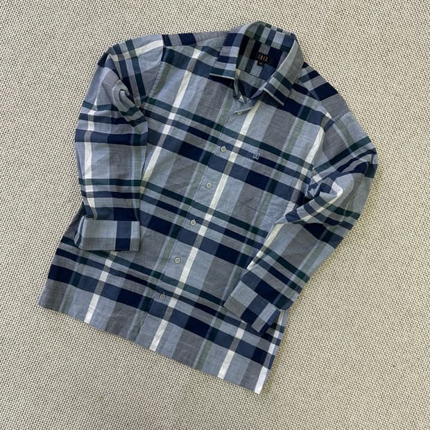 100 닥스 남성 긴팔 체크 셔츠 0424D