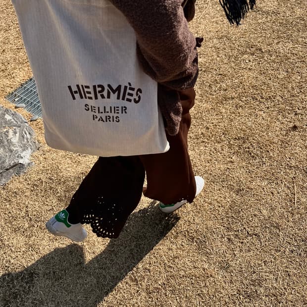 HERMÈS 에르메스 알린 캔버스 숄더백
