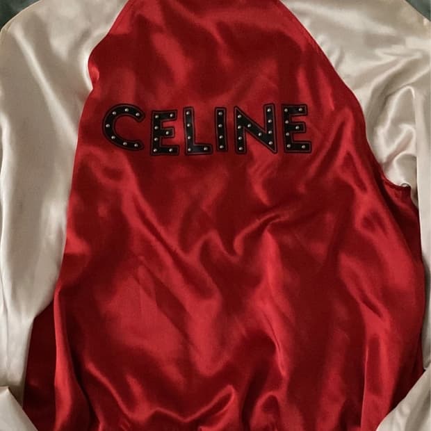 21SS 셀린느 에디 슬리먼 댄싱 키드 스터드 봄버 자켓 48 사이즈