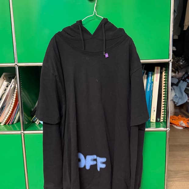 Off white Blurred Print tshirt hoodie