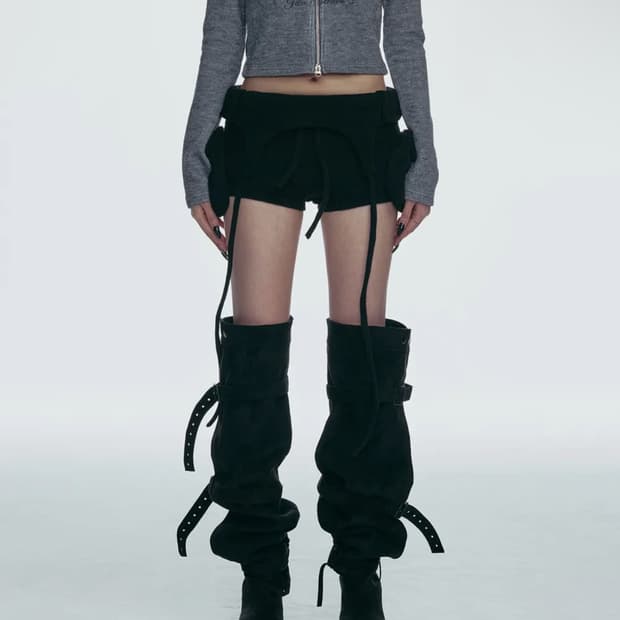 길라아카이브 숏팬츠 니트 팬츠