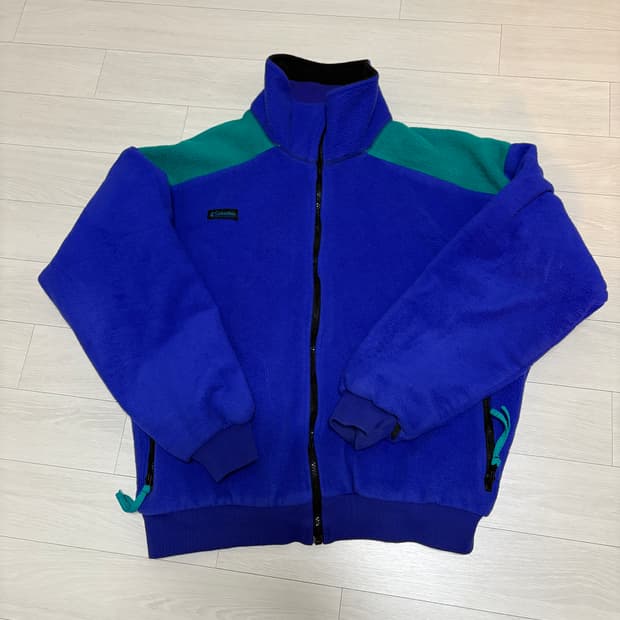 XL)90s~00s 콜럼비아 퍼플 후리스 집업 자켓