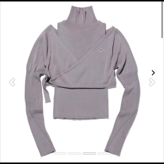 미스치프 오버랩 니트