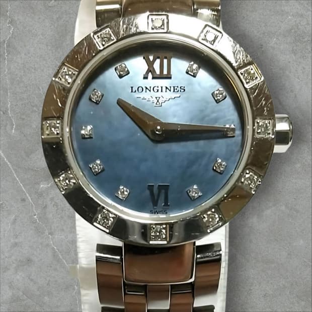 론진 돌체 비타 L5.174.0 다이아몬드 베젤 블루 쉘 실버 워치