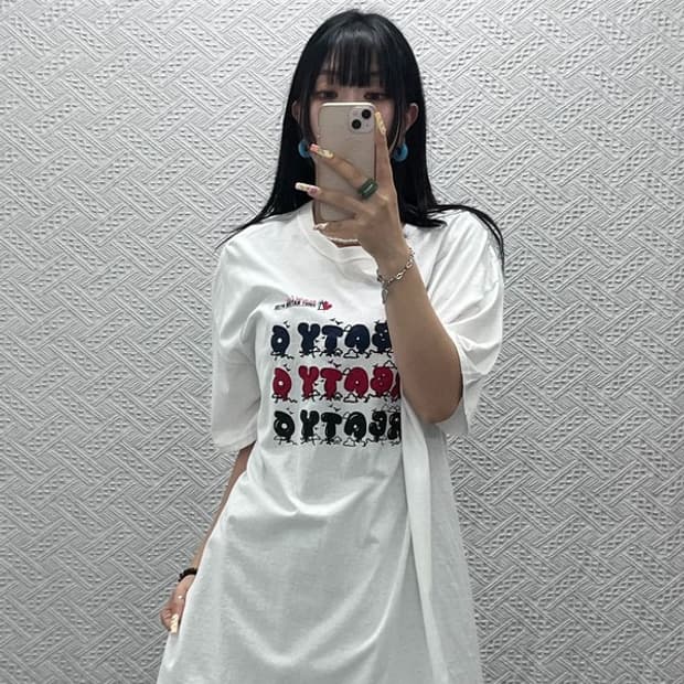 후르츠오브더룸 스트릿 펑크 키치 트리플로고 반팔티 XL C13912