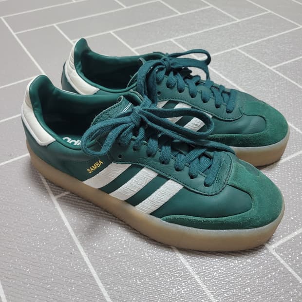아디다스 삼바 컬리지에이트 그린코어 화이트 245