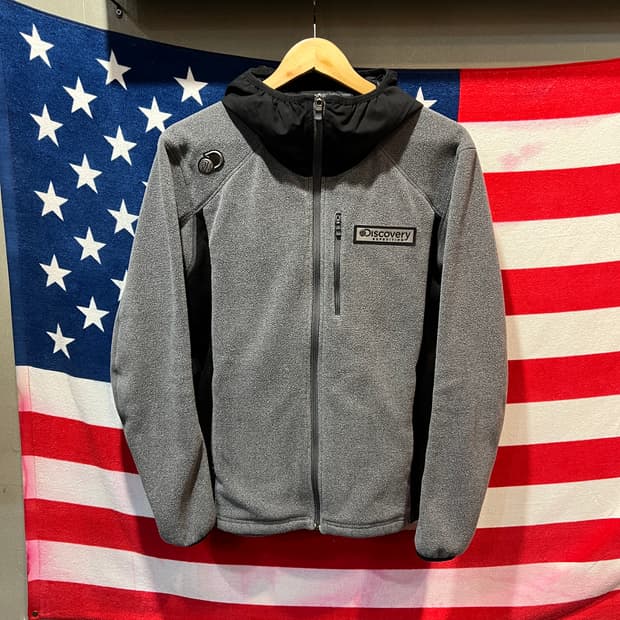 디스커버리 플리스 후드 집업