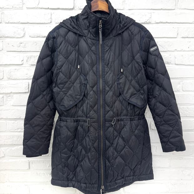 폴로 블랙 투웨이 퀄팅패딩