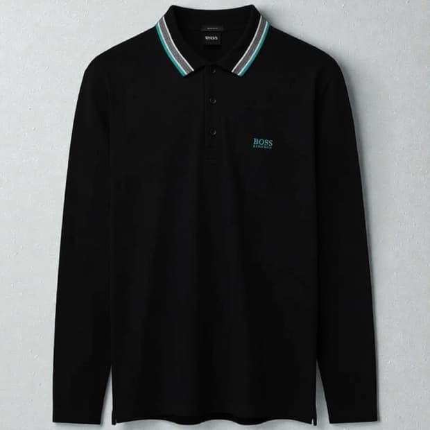 100)BOSS 휴고보스 PK 긴팔 카라티셔츠