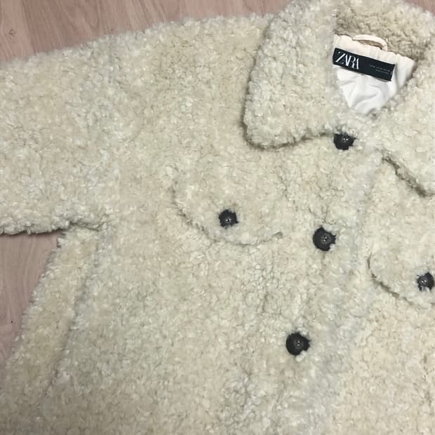 자라 양털 시어링 자켓