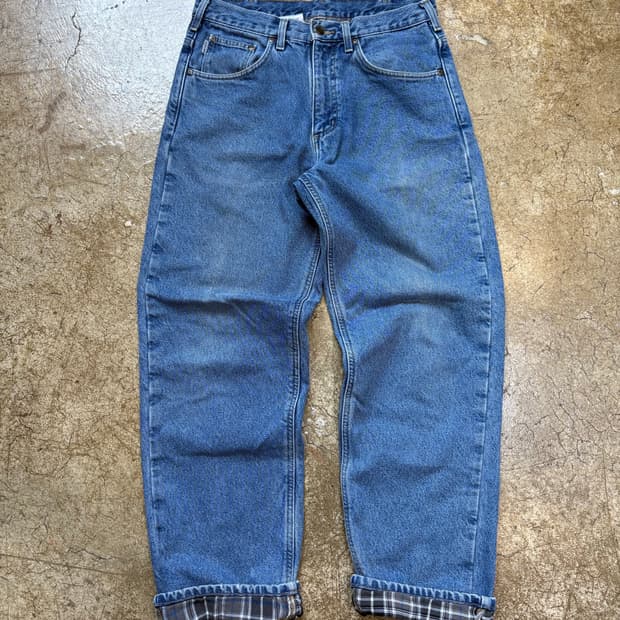 칼하트 빈티지 체크 블랭킷 데님