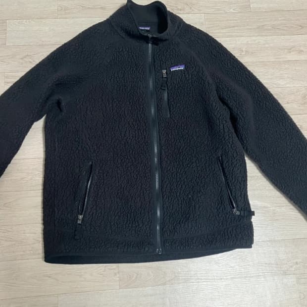 파타고니아 레트로 파일 플리스 블랙 L