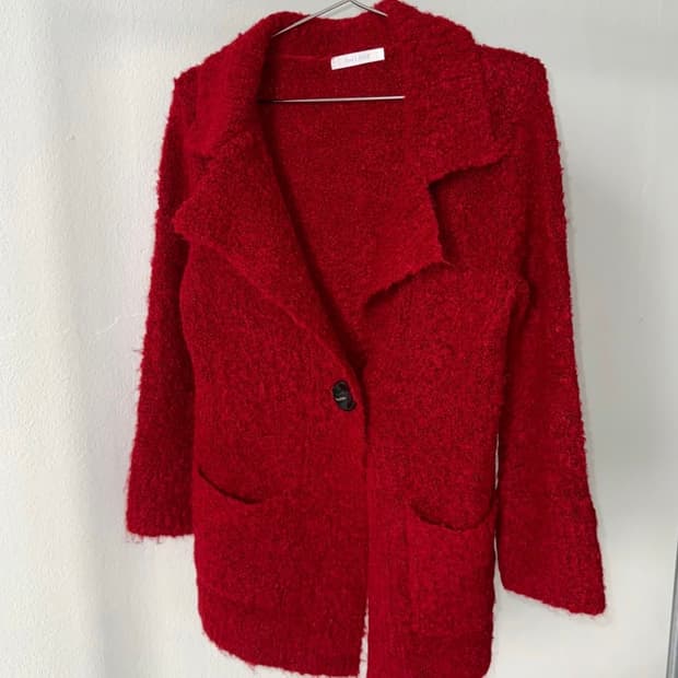 jp 빈티지 부클 코트