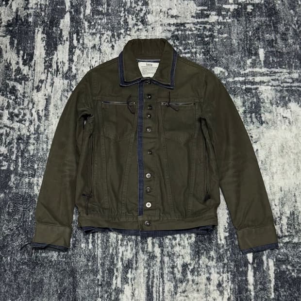 (Kittle) Denim layered Artisanal Jacket