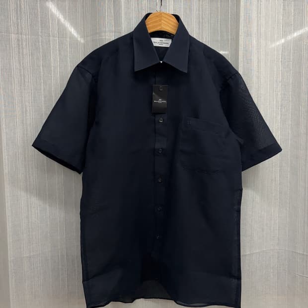 발렌시아가 BB 로고 반팔 셔츠