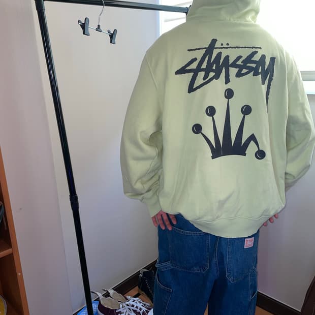 스투시 스탁 크라운 후드