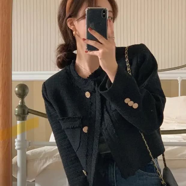 프렌치오브 트위드자켓