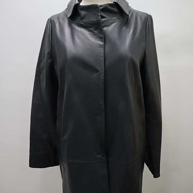 여성 ROBO 로보 양가죽 자켓 똑딱이