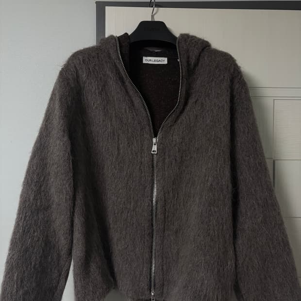 아워레가시 풀 집 후드 몰 그레이 모헤어