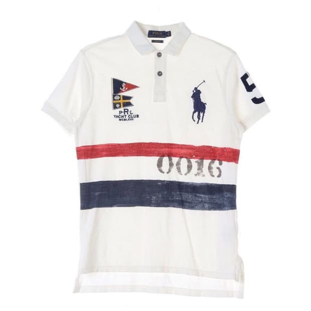 폴로 빅포니 반팔 카라티 화이트