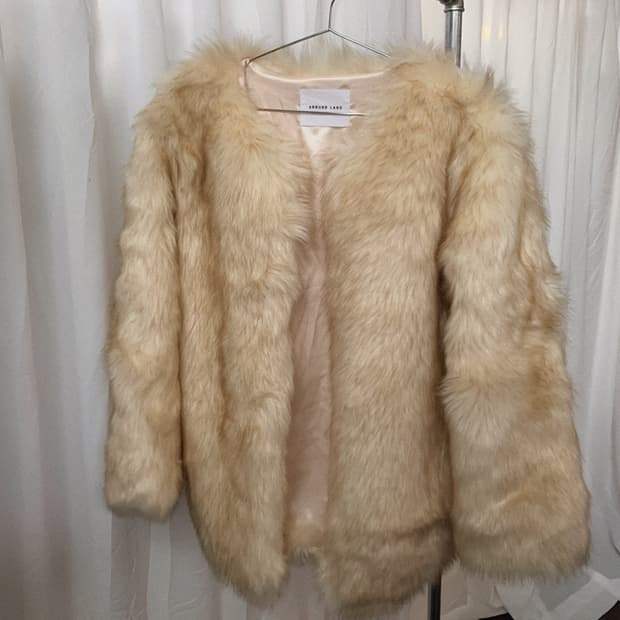 빈티지 롱헤어 퍼 코트(Fuax Fur)