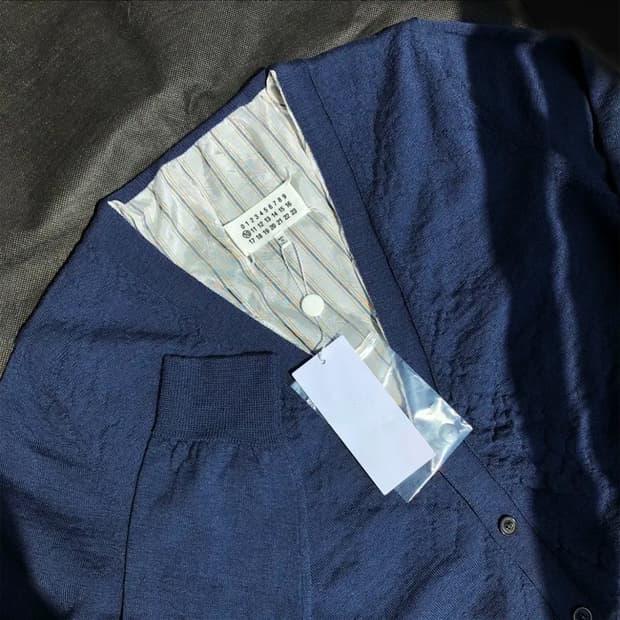 급처) 마르지엘라 디스트로이드 셔츠 레이어드 가디건 L사이즈