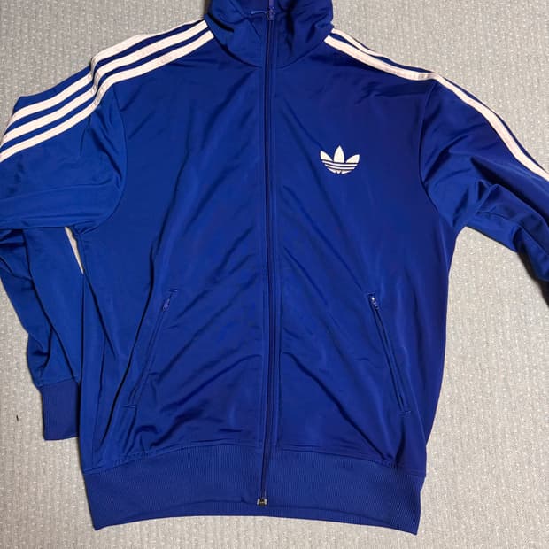 아디다스 블루 져지 트랙탑