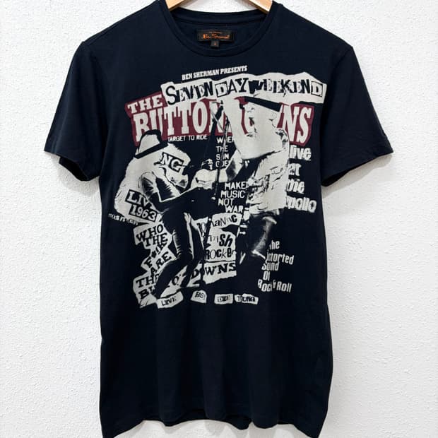 Ben sherman rockstar 그래픽 반팔티