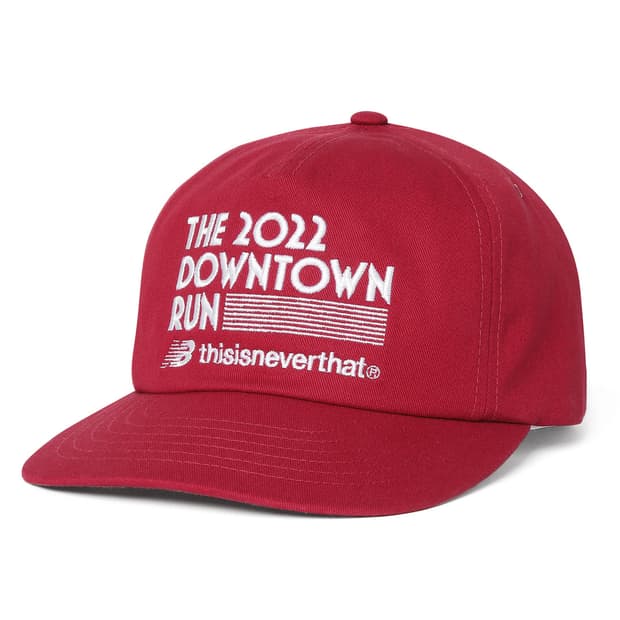 뉴발란스 x 디스이즈네버댓 레드 볼캡 트러커캡 모자