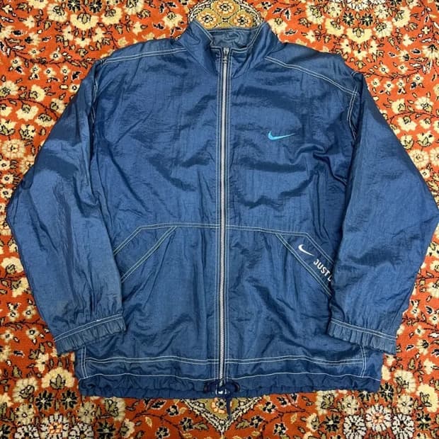 [L] NIKE 나이키 빈티지 올드스쿨 윈드브레이커 블루