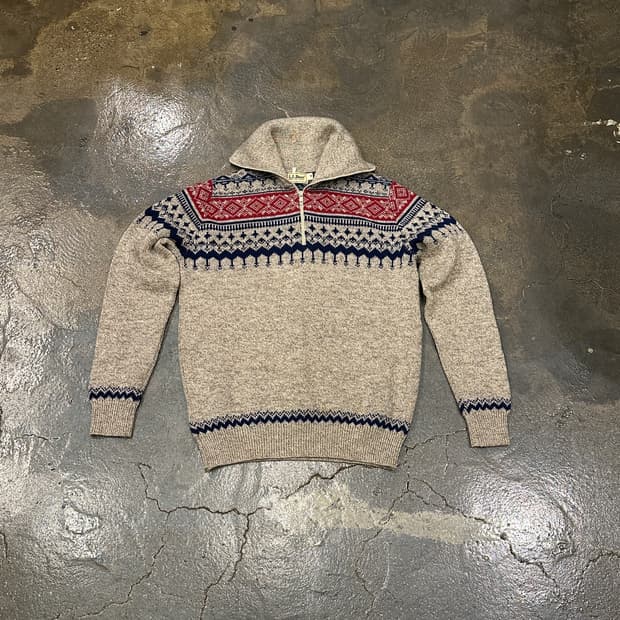 L.L.Bean 노르딕 니트 하프집업 M