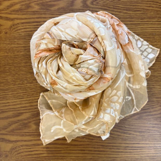 jpn vintage flower summer scarf