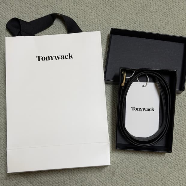 (새상품)토니웩 크로커다일 레더 벨트 M + 10%할인쿠폰