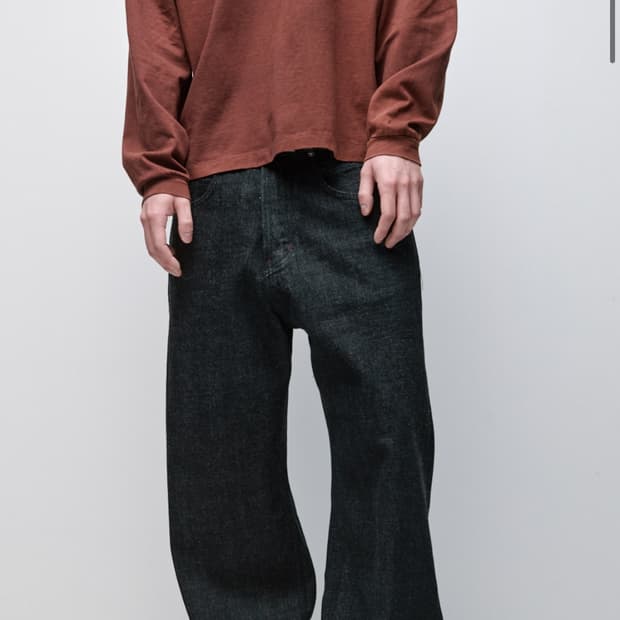 해칭룸 레귤러 셀비지 데님 블랙 2