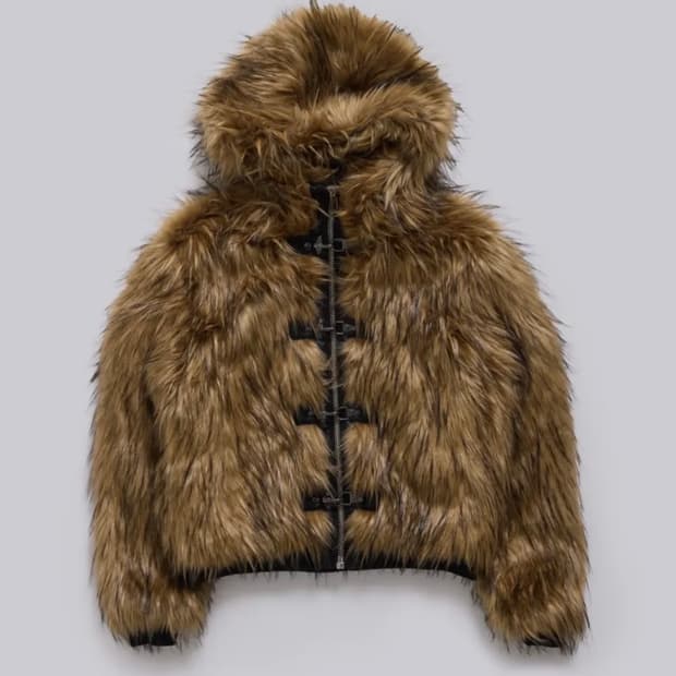 Jaded London 제이디드런던 블론드 멘도자 퍼 자켓 S