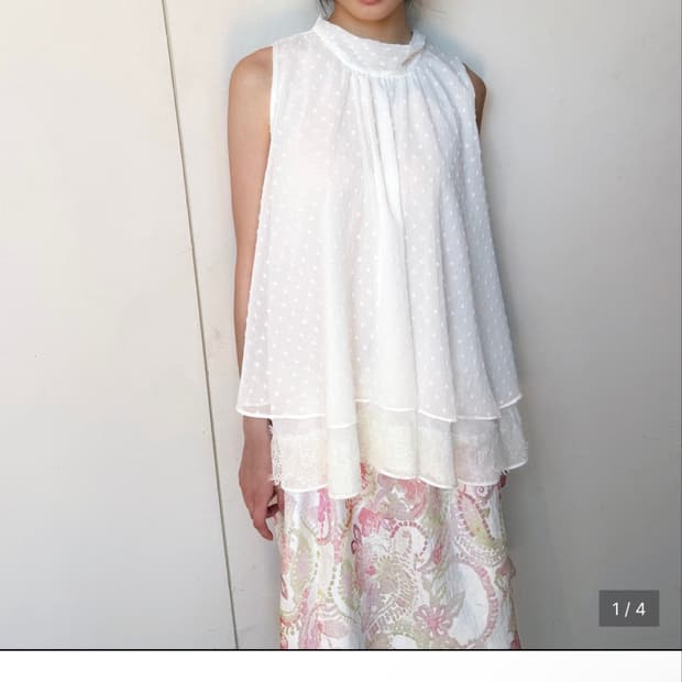 인앤양인하모니 Halter tie blouse, ivory