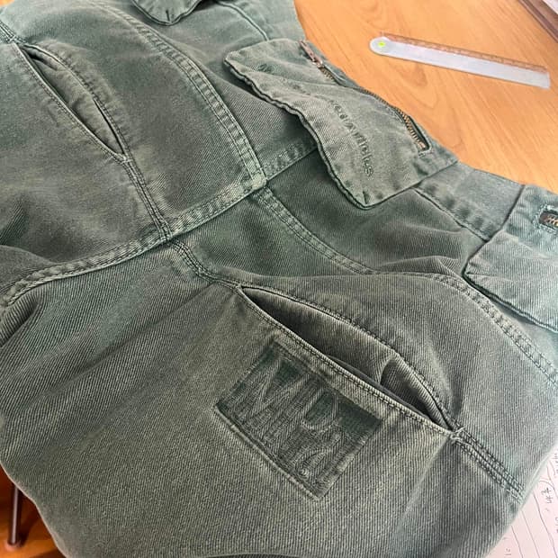 플라스틱프로덕트 백팬츠 에메랄드 m