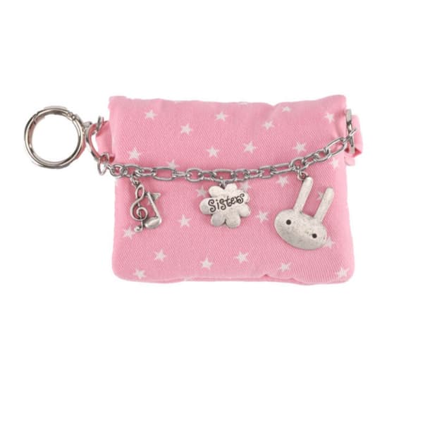 코징 래빗 체인 카드지갑 핑크 Rabbit Chain wallet_pin