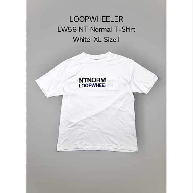 LOOPWHEELER LW56 NT 노멀 티셔츠 화이트