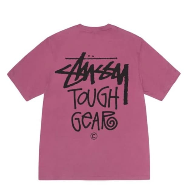 스투시 터프 기어 티셔츠 베리 