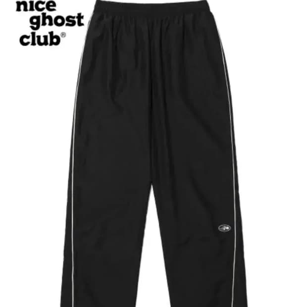 (M)나이스고스트클럽 파이핑 트랙 팬츠 블랙