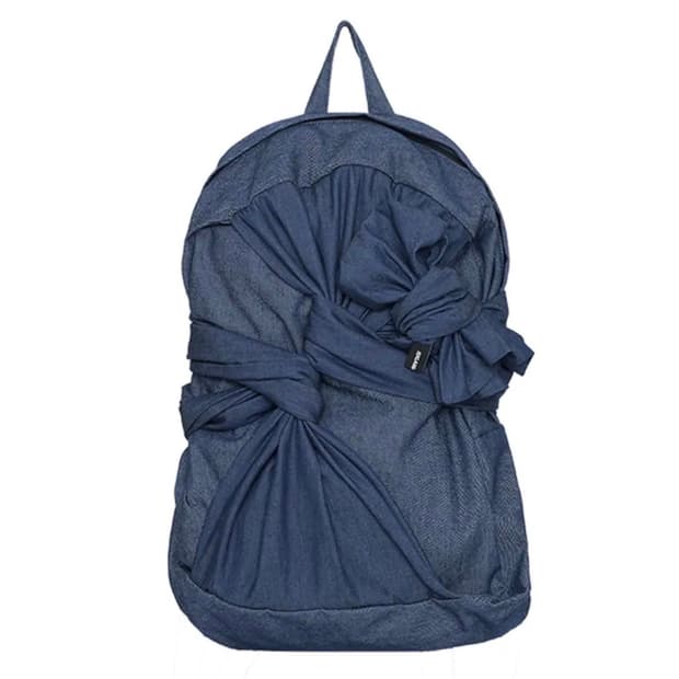 IUGAMAKARAS 이우가마카라스 노티드 백팩 데님