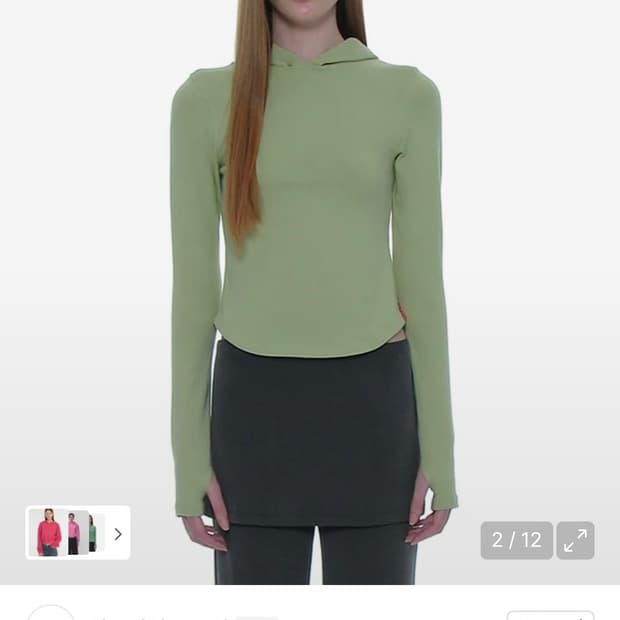 파르티멘토우먼 후드 긴팔티 롱슬리브