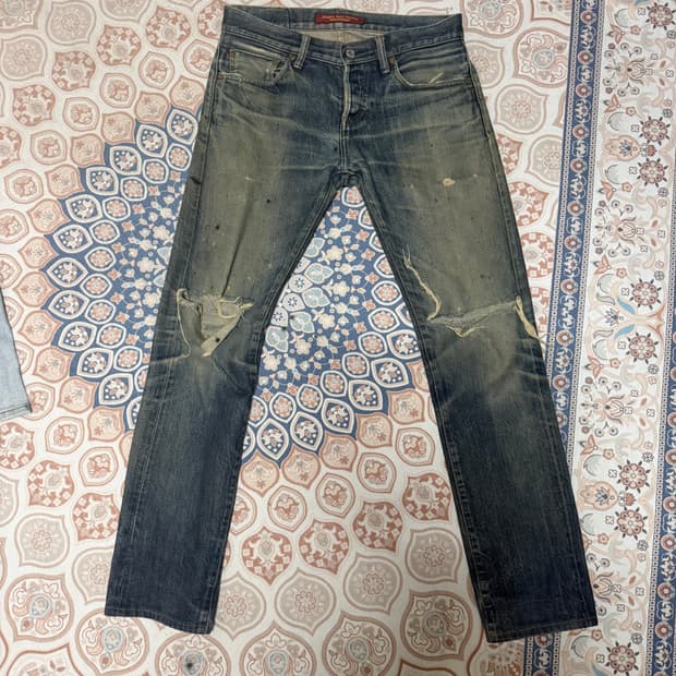 유니클로 재팬 셀비지 무파진