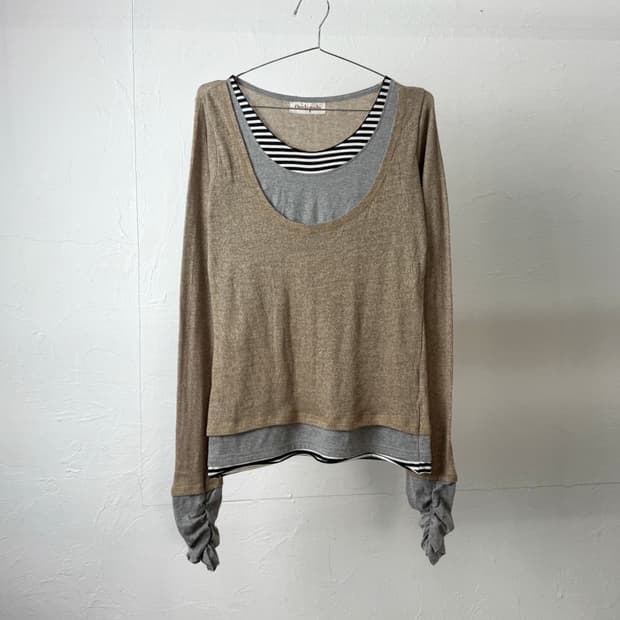 Owlspale 레이어드 롱 슬리브