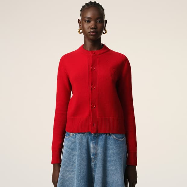 (백화점판) AMI 버튼업 가디건_FKC171.KN0071