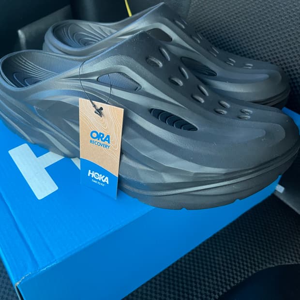 [새상품] 호카 오라 리커버리 뮬 블랙 270