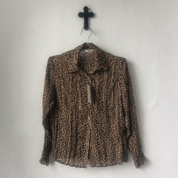 Leopard pattern blouse